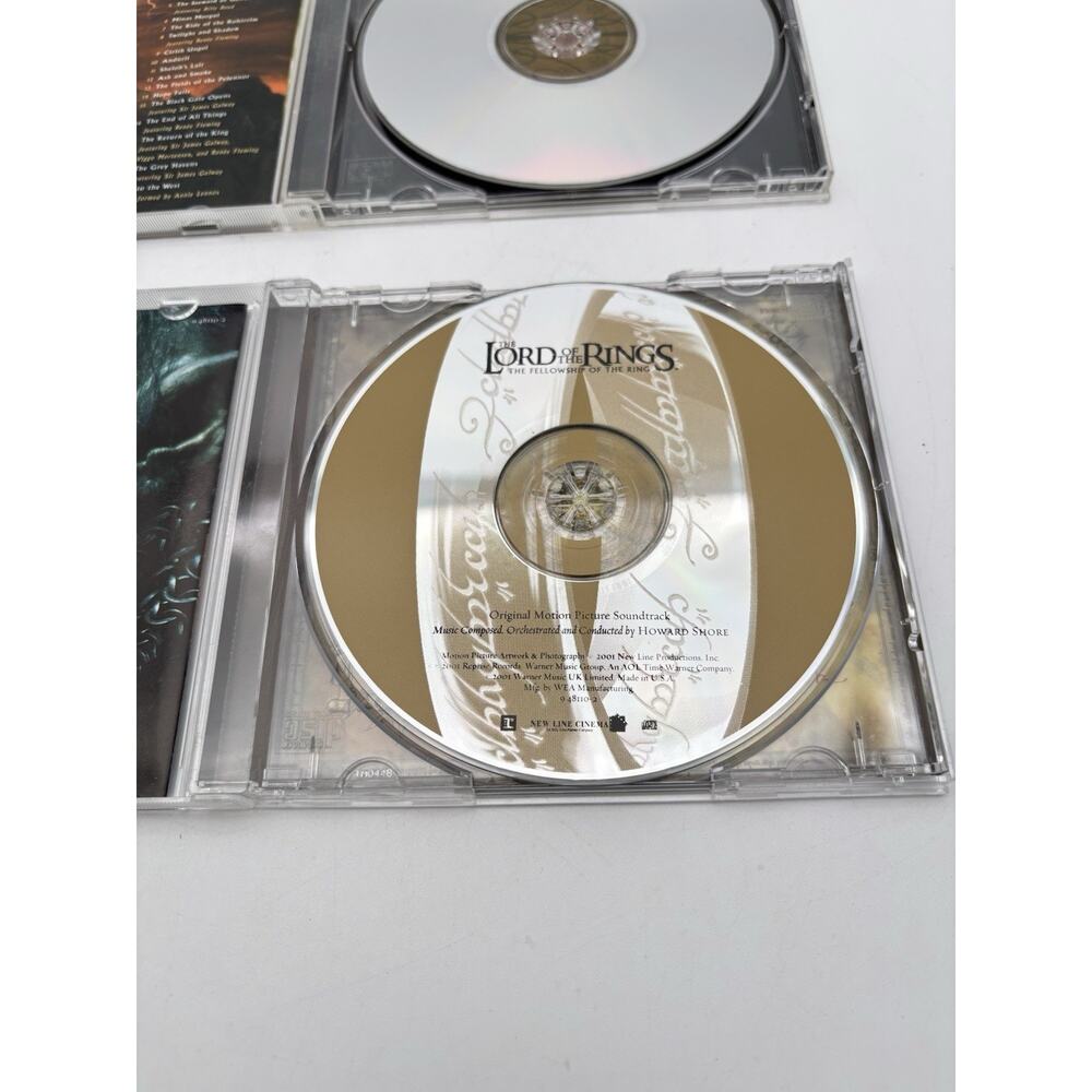 Lot (2) Lord of the Rings: The Two Towers & Fellowship Of The Ring Soundtrack CD - Picture 11 of 14